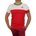 Prix Le Coq Sportif Tee Shirt Merrela Rouge T-Shirts Manches Courtes Homme